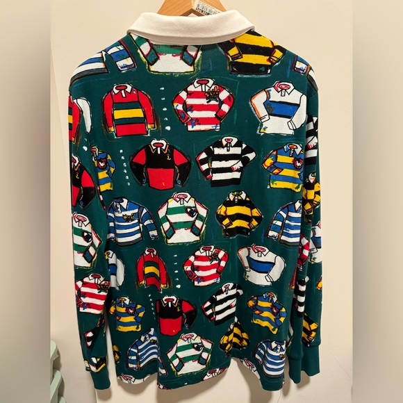 Rowing Blazers x Target Allover Rugby print Rugby Polo - Picture 4 of 5